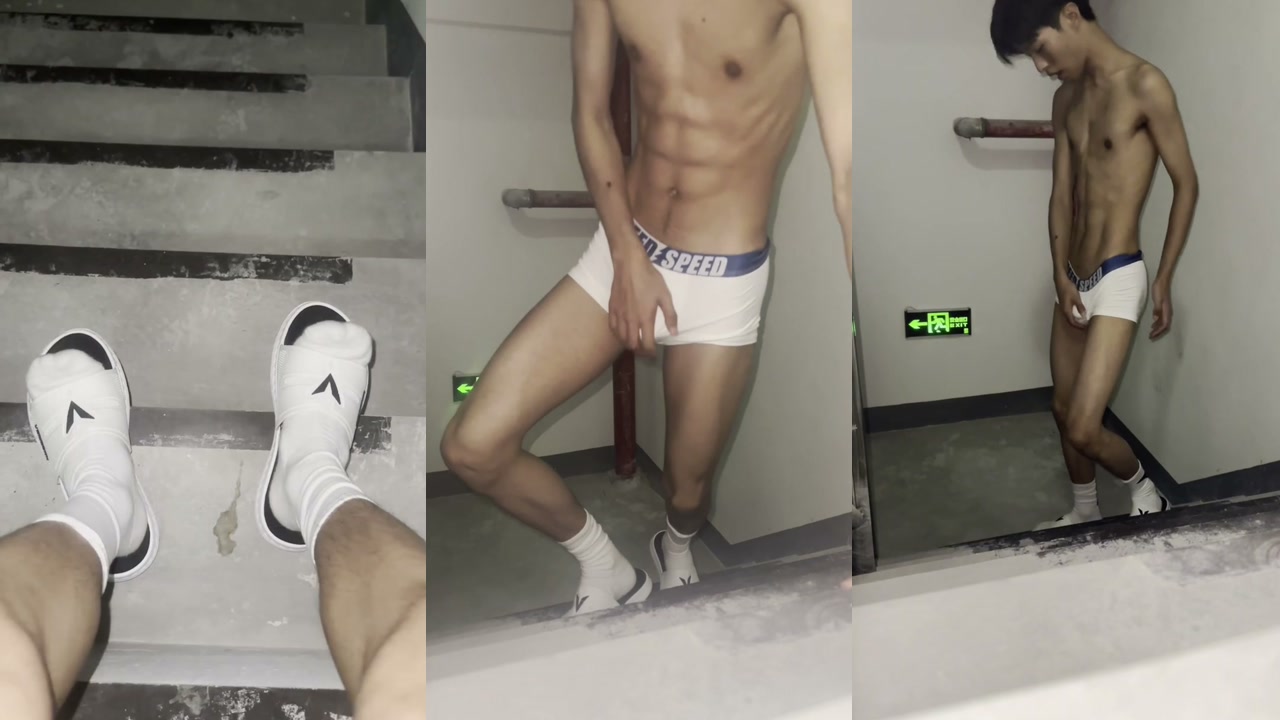 抖音网红足球体育生唐老师楼道专访！制服下的温暖互动